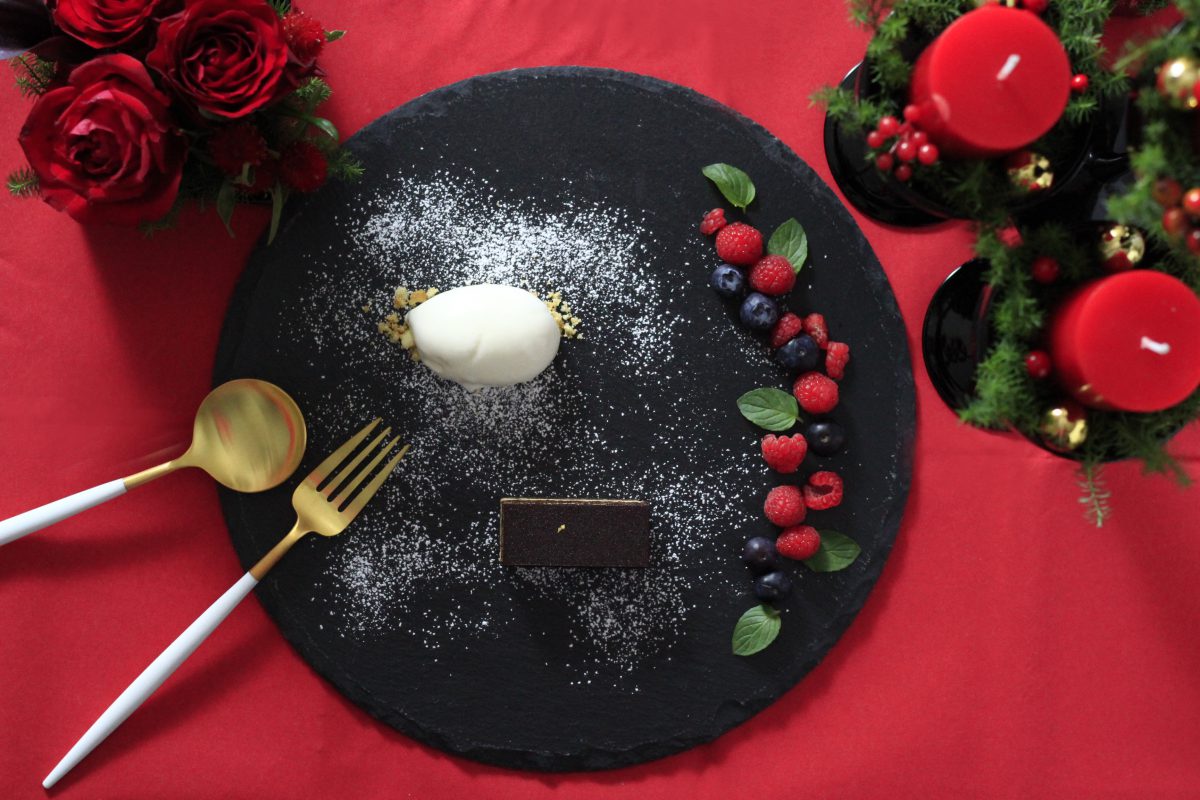 クリスマスデザートプレート