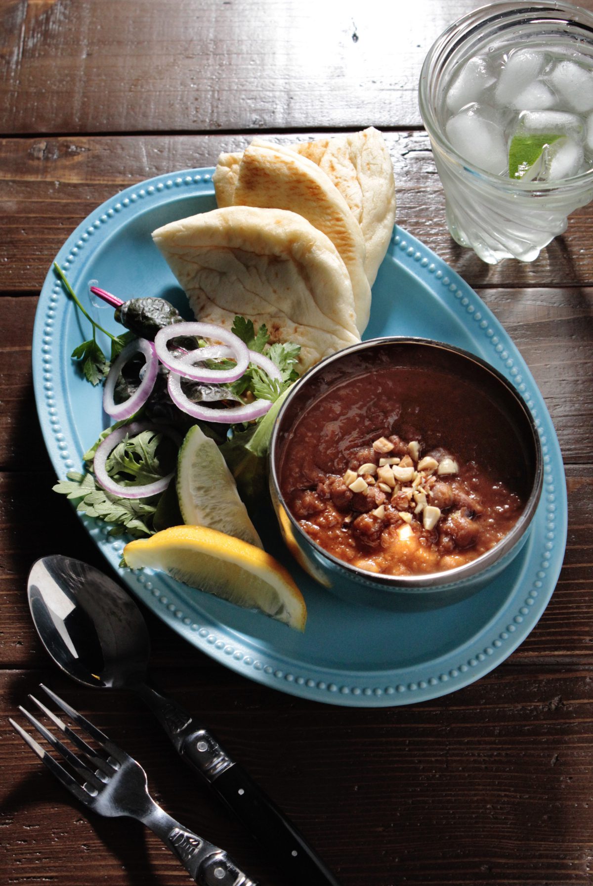 ①アイキャッチ写真ひよこ豆のレトルトカレーで簡単カレープレート