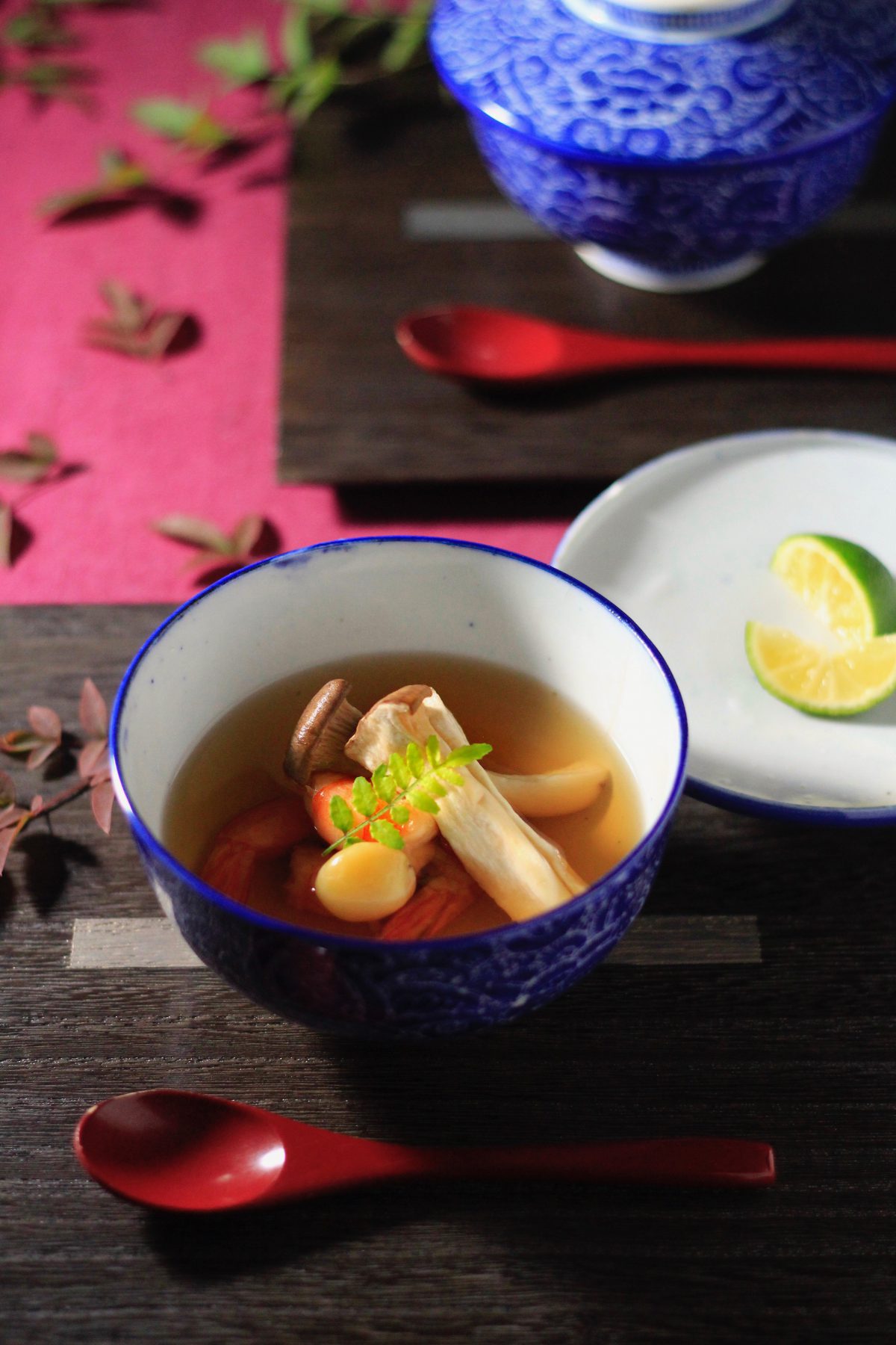 キノコの土瓶（茶碗）蒸し風①