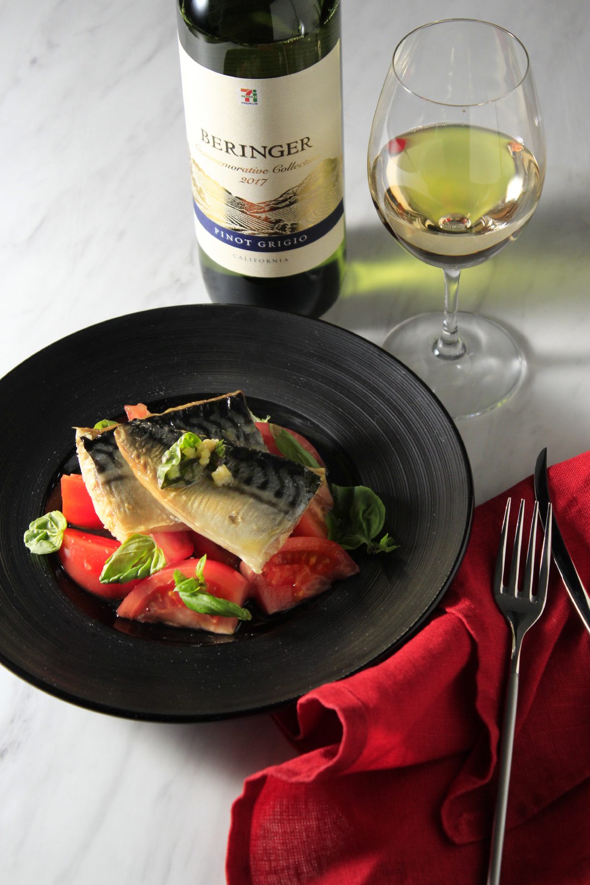 かんたん　コンビニ　鯖イタリアン