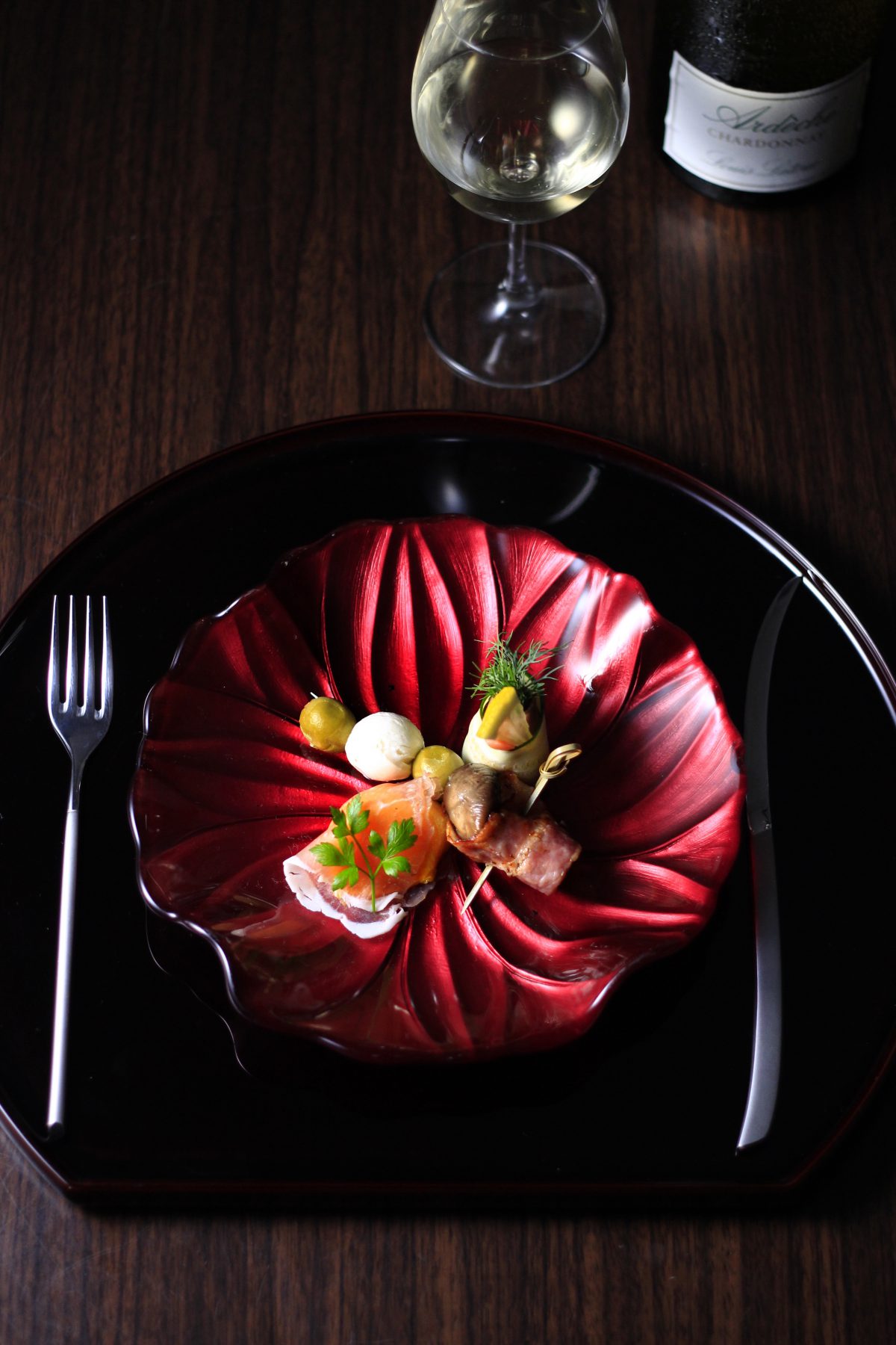 オードブル赤い器②