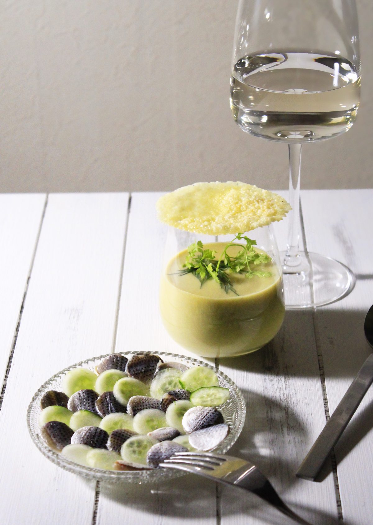 コハダときゅうりのタパスプレート①