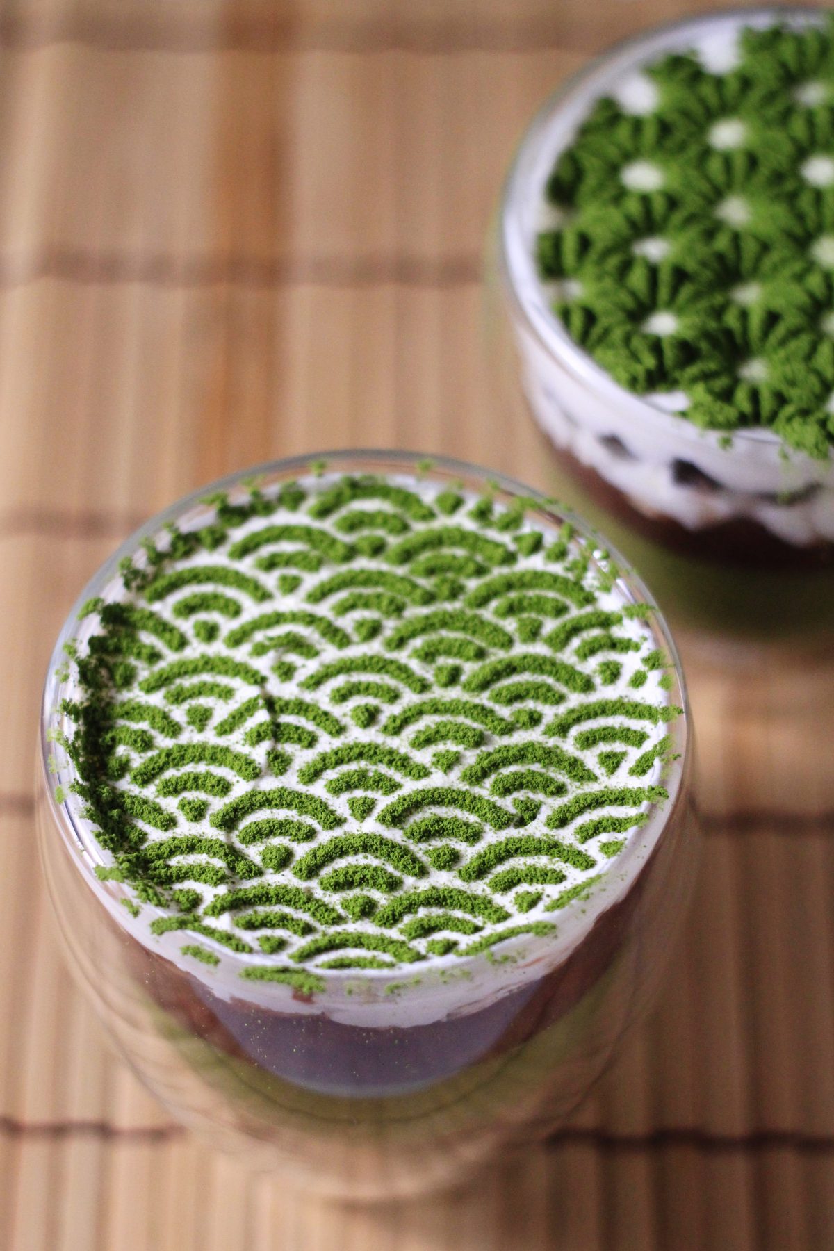 和柄抹茶プリン③