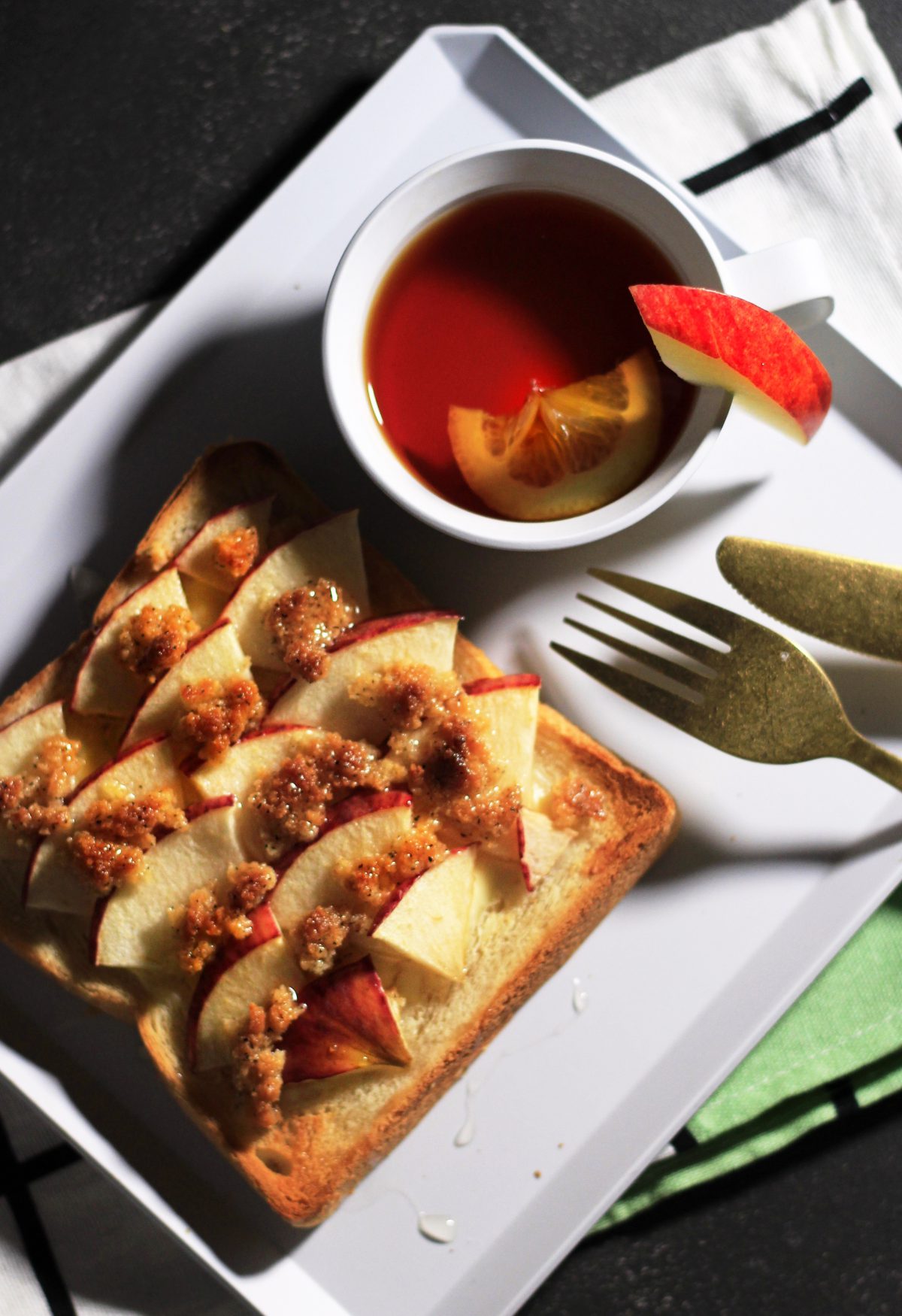 アップルクランブルトースト⑤