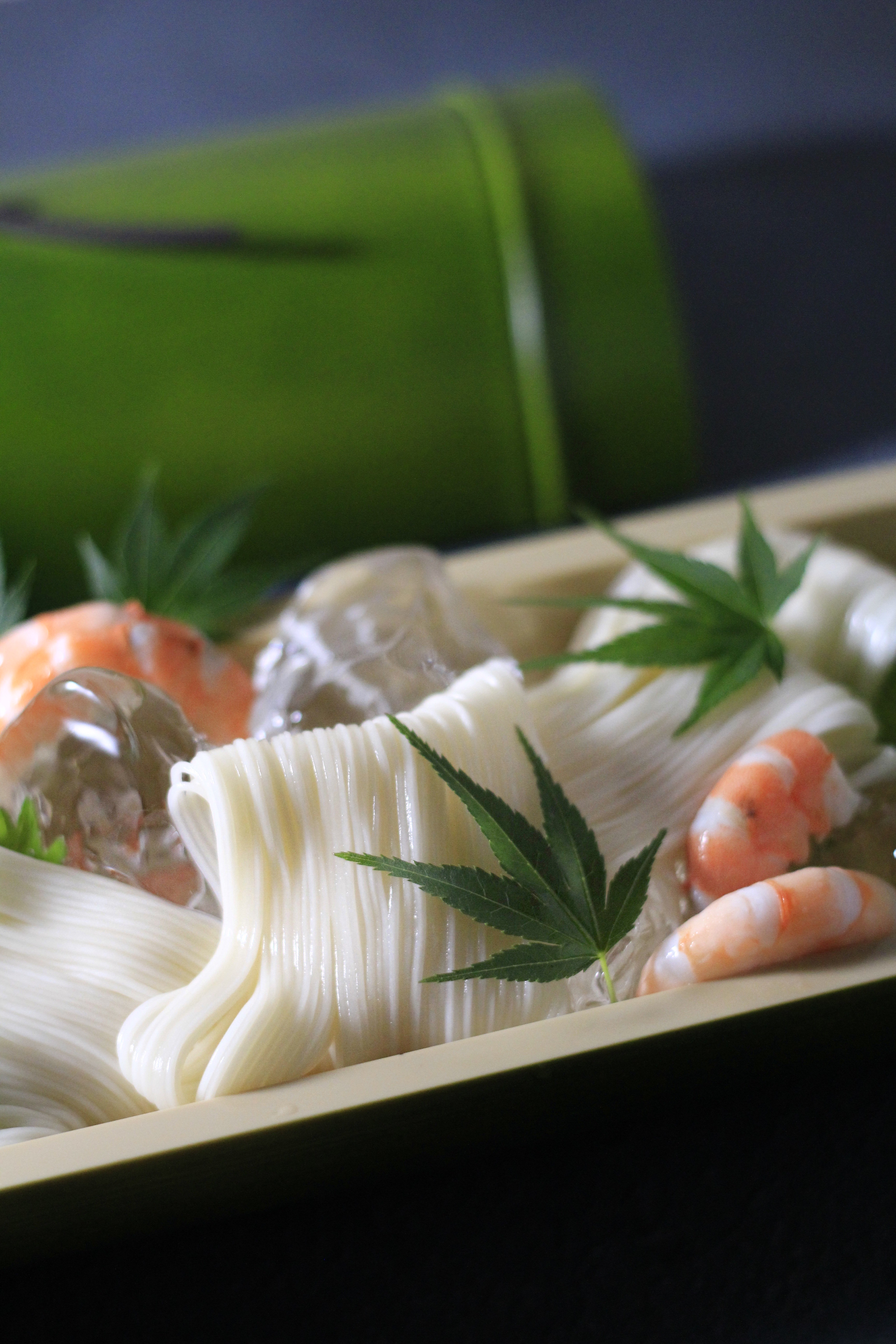④竹の器素麺