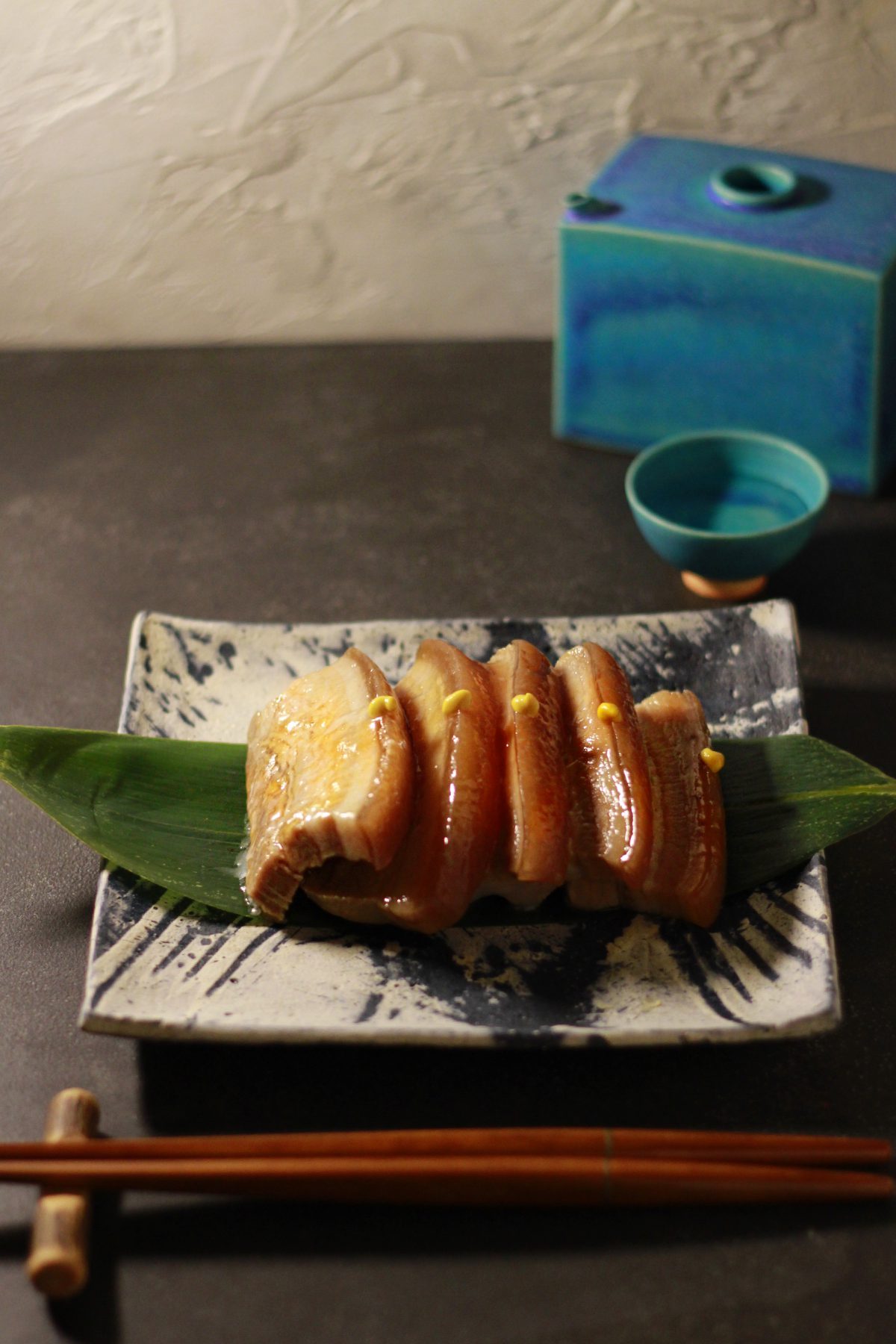 角煮をやちむんに③